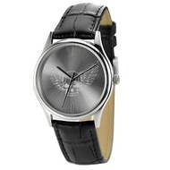聖誕禮物 太陽紋錶面手錶 (翼骷髏頭) 中性設計 全球免運