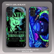 HW-40 Zoro ONE PIECE Glass KACA Casing for Samsung A14 A04S S21 FE A15 A35 A25 A24 A34 A54 A05S M15 