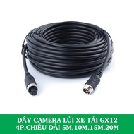Jack GX12 4-Pin Truck Reverse Camera Cable