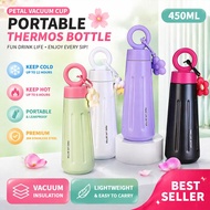 OBALL GODDESS 316 Stainless Steel Tumbler, 450ML Petal Vacuum Cup Portable Insulateds Bottle