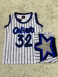 ชุดกีฬาบาสเก็ตบอล ทีมOrlando Magicเบอร์32 ปี2025-2026ใหม่ล่าสุด เสื้อ+กางเกง