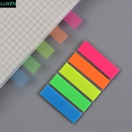 LUXEN Fluorescent Memo Pad Self Adhesive Memo Flags Memo Sticker Paper Colored Memo Pad