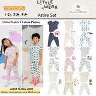 [TOMS] [1-5 Years] LITTLE PALMERHAUS (1 Set) LITTLE WEAR Attire Set (Short Shirt + Long Pants) | Uni