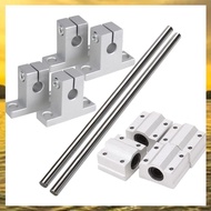 (HARB) Horizontal Linear Bearing Slide Set 8mm Dia Linear Motion Bearing Slide Bushing 200mm Linear