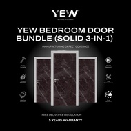 Yew Bedroom Door Bundle (Solid- 3 Bedroom)