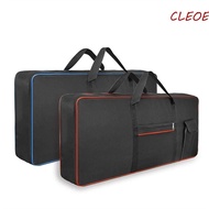 CLEOES Keyboard Bag, 61/76/88 Key Waterproof Instrument Keyboard Case, Portable Anti Shock 600D Oxford Thicken Piano Storage Bag Outdoor Travel