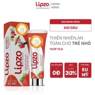 Kem Đánh Răng Trẻ Em Lipzo Vị Dâu Bảo Vệ Răng Sữa 75g Hữu Cơ Ngọt Thơm An Toàn Nuốt Được Dành Cho Tr