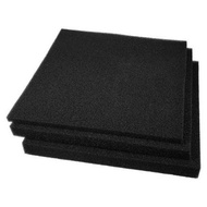 Black foam biofoam aquarium filter foam pond filter media size 25 x 25 x 3 cm