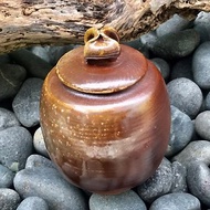 柴燒金黃陶罐 茶倉 招財聚寶盆罋 茶葉罐 置物罐 調味罐