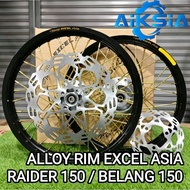 [EXCEL ASIA RAIDER 150] ALLOY RIM COMPLETE SET RAIDER 150 / BELANG 150 TAKASAGO EXCEL ASIA