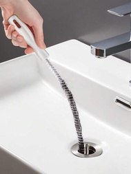 1入組下水道疏通工具簡單浴室長排水管清潔工具