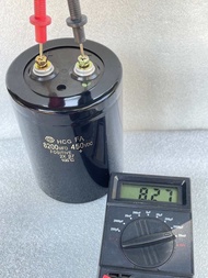 (แพ็ค1ตัว พร้อมส่งในไทย) C 8200UF 450V 8200UF 450VDC 8200UF 450V คาปาซิเตอร์ Hitachi แบบขันสกรู +-20