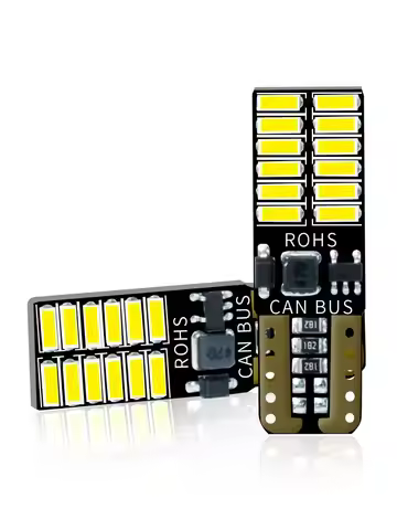 2PCS T10 W5W 168 CANBUS 4014 24SMD LED Turn Signal Brake Reading Lights for Car Signal Lights 6000K 