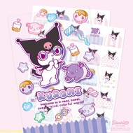 Waterproof Name Sticker/Kuromi/Styling Sticker/Ultraman/Little White Bear Wearing Cat Outfit/Rilakku