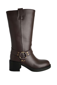 Villains SF DESIRE RING Biker Boots รองเท้าบูทผู้หญิง ส้นสูง 2.6"