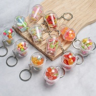 Children's Simulation Candy Toy the Hokey Pokey Cup Keychain Pendant Toy