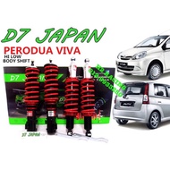 VIVA D7 JAPAN Hi Low Body Shift Adjustable Absorber + Spring Coilover Suspension