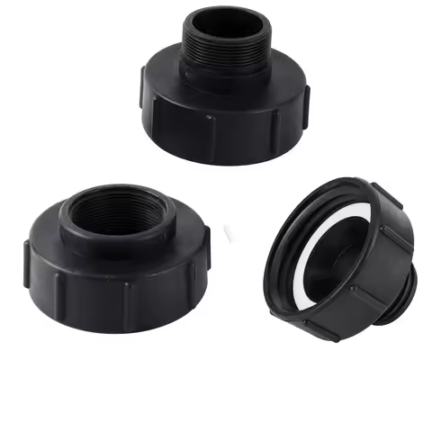 S100 to S60 IBC Connector BSP Fine Thread Drain Adapter Tank Adapter, IBC Tote Adapter Pipe Hose Ada