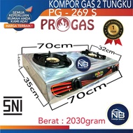 Kompor Gas Progas 2 Tungku