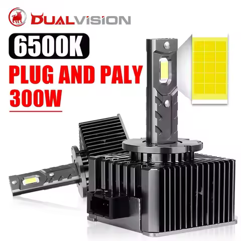 Dualvision D1S LED Headlight 1:1 HID D3S D2S D4S D5S D8S Double copper Tube LED D1R D3R 300W 30PC CS