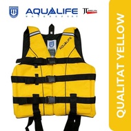 Life Vest, COLOR YELLOW ,Jacket Marina Approved Qualitat PFD (Aqualife)
