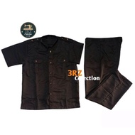 Seragam safari Baju safari Setelan safari security safari satpam Safari Lengan pendek Lengan panjang