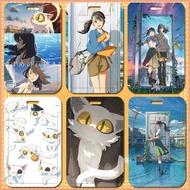 Anime Cartoon Suzume DIY Name Card Student School ID Card Holder MRT Card Bus Card Bank Card Cover