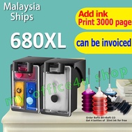 Compatible HP 680 ink  HP680 black HP680XL ink cartridge refillable compatible for hp 3777 2676 2677 3635 2679 5088 3838
