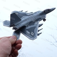 Melody Alloy Airplane Model F14 F15 F18 F22 Fighter Pull Back Sound Light Toy Simulation Airplane Mo