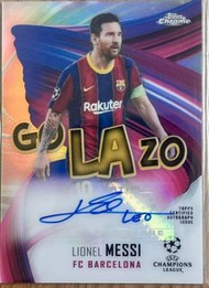 美斯 2014-15 歐聯親筆簽名球星卡 14/25 Messi Autograph (auto)