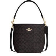 Coach City Bucket Bag In Signature Canvas in Walnut/ Black CT800