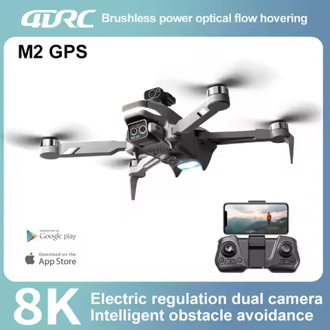 4DRC GPS Drone with 8K Camera Dron 4k Professional Obstacle Avoidance WiFi FPV Drones Brushless RC H