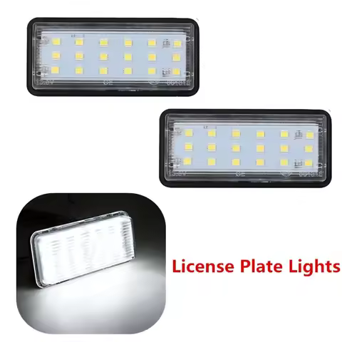 2x Car White LED Number License Plate Lights Lamps For Lexus LX470 GX470 LX570 Toyota Land Cruiser 1