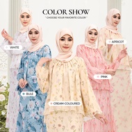 ORGANDY Baju Kurung Moden Baju Tunang Murah Nikah Bridesmaid Kurung Labuh kurung kedah sulam Floral 