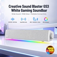 Creative Sound Blaster GS3 White Gaming Soundbar 12W RMS USB Bluetooth 3.5mm