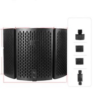 鬼佬倉 - 麥克風折疊吸音支架 隔音板配反射濾波器 三重聲音絕緣隔離屏蔽 錄音唱歌直播廣播 音質清晰無干擾