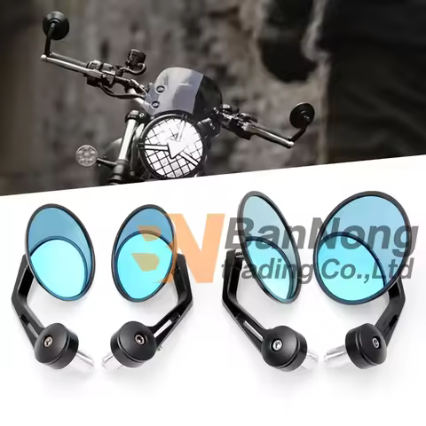 CNC Round 7/8" Handlebar End Mirrors For HONDA CB650R CB300R CB750 CBR650F CL500 CL300 CL250 CM300/5