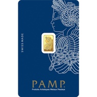FAR EAST PAMP Suisse 24K/ 999.9 Gold Lady Fortuna Collectible Gold Bar 1 gram
