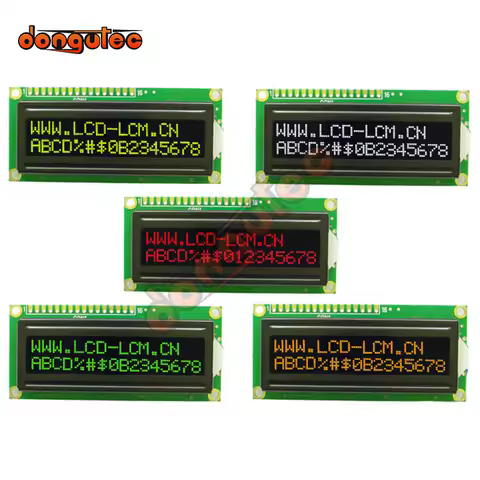 162 1602 16X2 1602A Character LCD Module Display Screen LCM Red Green White Orange Yellow on FSTN Ne