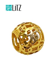 LITZ 916 (22K) Gold Ball Charm 金球 ”发“ GP0283 (0.86g+/-)