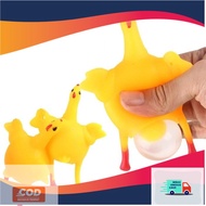 GANTUNGAN Squishy Chicken Laying Eggs Toys Anti Stress tokomurah88 Keychain Motif Squishy Chicken Splat Toy