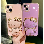 Case Vivo y11s y20a y20 y20i y12s y12s y36 y17 y11 y12 y15 y3 y19 y5s y71 y79 v7plus Mobile phone case electroplating creative cat makeup mirror bracket for women