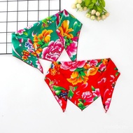 Hot Sales Hot Sales ✴️ Men Women Ethnic Style Headscarves Northeast Big Flower Headscarves Performan