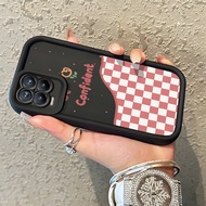 Realme 8 4G 8 5G 8 Pro 8s 5G Q3 Q3i V13 5G Narzo 30 5G Case Casing Softcase English Grid motif Casin