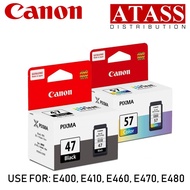 Canon PG47 PG-47 / CL-57 / CL-57S / PG47 /CL57 /CL57S Original Ink Cartridge. E410 E470 CANON PG47