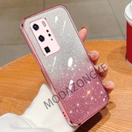 For Huawei P40 Pro Case Electroplating Soft Glitter TPU Cellphone Back Cover Luxury Huawei P40Pro Phone Casing