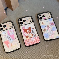 Phone Case Suitable for iPhone 11 12 13 14 15 16 17 Pro max Plus Air Bear Cake Shock-resistant Shock