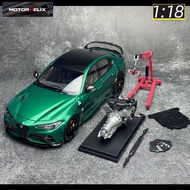 New

 Alfa Romeo Giulia GTAm Red Green White 1/18 scale MOTORHELIX  brand  Car model Metal diecast m