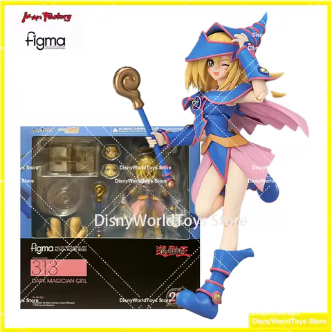 100% Original Figma 313 Yu Gi Oh! Duel Monsters Dark Magician Girl In Stock Anime Action Collection 