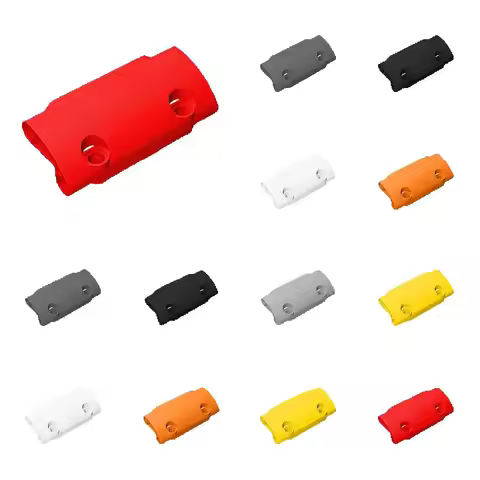 10pcs 24119 Panel Curved 7 x 3 with 2 Pin Holes Bricks Toys For Technical MOC DIY Buildings Blocks C